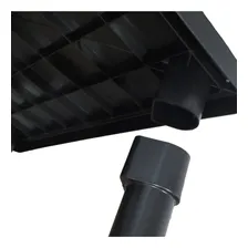 Kit 2 Mesa Plástica Quadrada Desmontável Preta 83cm Gibafer Cor Preto Foto mini  3