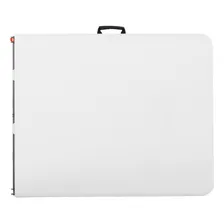 Kit 2 Mesas Dobravel Vira Maleta Com Alça 1,80m Camping Cor Branco Foto mini  3