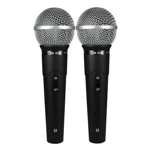 Kit 2 Microfone Com Fio Ls50 + Cabo P10 Xlr Foto 1