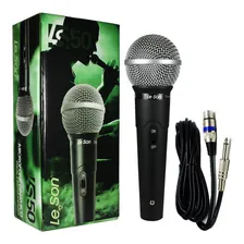 Kit 2 Microfone Com Fio Ls50 + Cabo P10 Xlr Foto mini 3