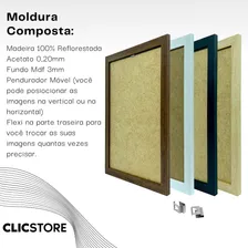 Kit 2 Moldura Paspatur Branco Quadro 20x30 Acetato Retrato Foto mini 4