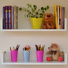 Kit 2 Nicho Pratileira Decorativa Organizador 60x12cm Mdf Foto mini 1