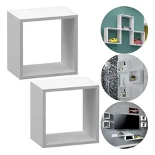 Kit 2 Nicho Quadrado Mdp 30x30x15 Quarto Casal Sala Cozinha Foto mini 1