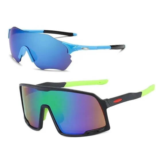Kit 2 Óculos Ciclismo Bike Esportivo Lentes Espelhadas Uv400 Foto 1