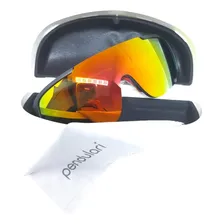 Kit 2 Óculos Sol Uv Espelhado Unissex Corrida Ciclismo Mtb Lente Laran Foto mini 4