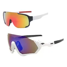 Kit 2 Óculos Sol Uv Espelhado Unissex Corrida Ciclismo Mtb Lente Laran Foto  mini 1