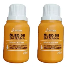 Kit 2 Óleo De Banana 28ml Diluente De Esmalte Com Gotejador Foto mini 1