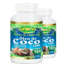 Kit 2 Óleo De Coco Extra Virgem 120 Cápsulas Unilife Foto  mini 1