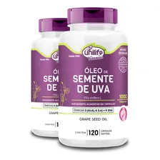 Kit 2 Óleo De Semente De Uva 1000mg 120 Cápsulas Unilife Foto  mini 1