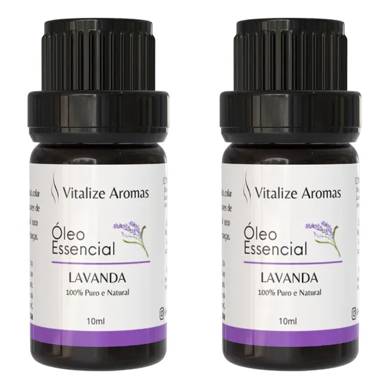 Kit 2 Óleo Essencial Lavanda Difusor De Aromas Vitalize Aromas Foto 1