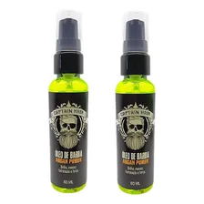 Kit 2 Oleo Para Barba Captain Hair 60ml Fragrância Natural Foto  mini 1