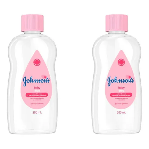 Kit 2 Óleo Puro Hidratante Johnson's Baby Hidratação 200ml Foto 1