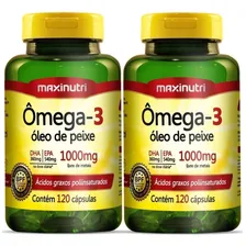 Kit 2 Ômega3 Óleo De Peixe Epa Dha 120 Cáps 1000mg Maxinutri Foto  mini 1