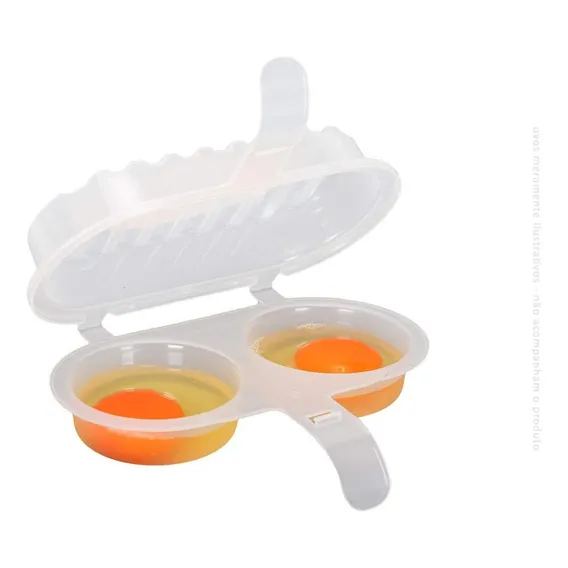 Kit 2 Omeleteira Para Microondas Frita Ovo Sem Óleo Pratico Foto 1