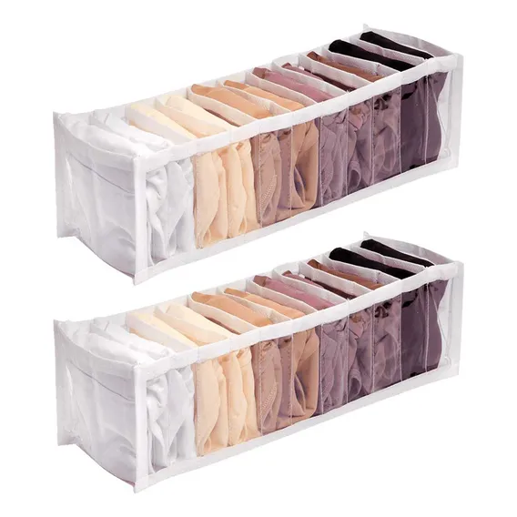 Kit 2 Organizadores Gavetas Calcinhas Cuecas Meias 10x35x10 Foto 1