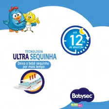 Kit 2 Pacotes Fraldas Galinha Pintadinha Xg Ultrasec Babysec Foto mini  2