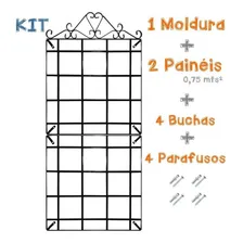 Kit 2 Painel Modular Jardim Vertical + 1 Moldura Rústica Forma Irregular Foto mini 2