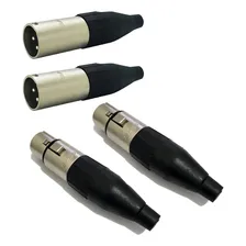 Kit 2 Pares Conector Plug Xlr Macho Fêmea Sa2x Santo Angelo Foto mini 1
