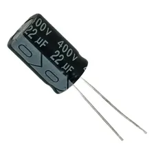 Kit 2 Pçs Capacitor Eletrolitico 22x400v - 22uf X 400v 105 Foto mini 1