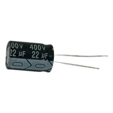 Kit 2 Pçs Capacitor Eletrolitico 22x400v - 22uf X 400v 105 Foto mini 3