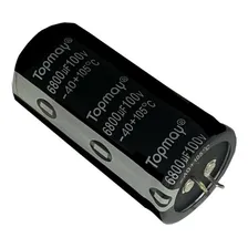 Kit 2 Pçs Capacitor Eletrolitico 6800x100v - 6800uf X 100v Foto mini 3