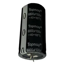 Kit 2 Pçs Capacitor Eletrolitico 6800x100v - 6800uf X 100v Foto mini 2