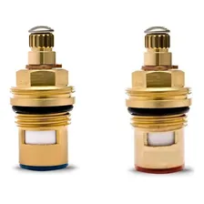 Kit 2 Pcs Reparo 1/4 Volta Misturador Estria Padrão Deca Cor Dourado-escuro Foto mini 1