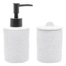 Kit 2 Peças Para Lavatórios Banheiro Cerâmica Wolff Cor Branco Foto mini 1