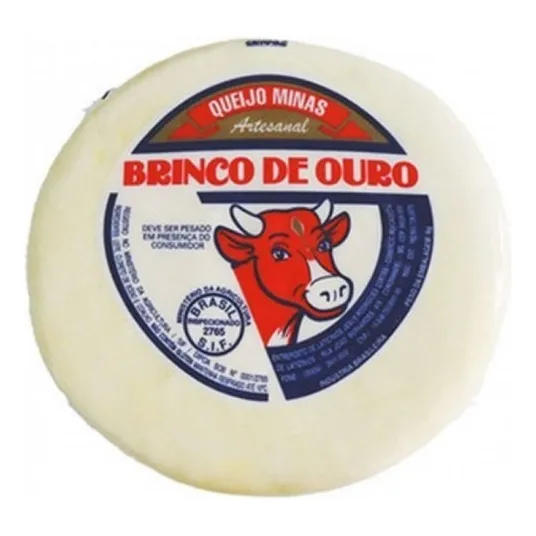 Kit 2 Peças Queijo Minas Padrão Brinco De Ouro 1,100kg Foto 1