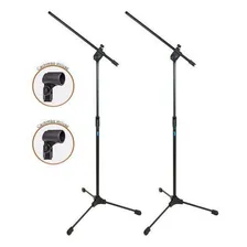 Kit 2 Pedestal Suporte Girafa Microfone Ask Tps Com Cachimbo Foto mini 1