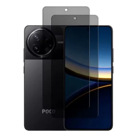 Kit 2 Película 5d Privacidade Anti Espião P/ Xiaomi Poco F7 Foto 1