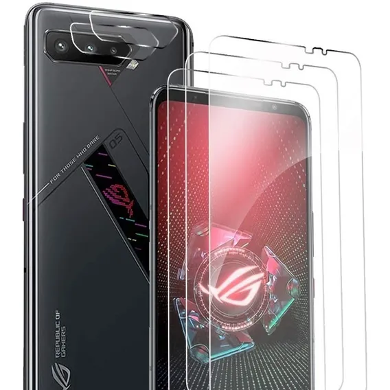 Kit 2 Películas Clear Para Rog Phone 5 + 2 Películas Câmera Foto 1