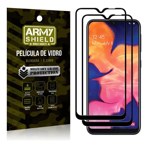 Kit 2 Películas Vidro Blindada 3d Full Cover Galaxy A20 Foto 1