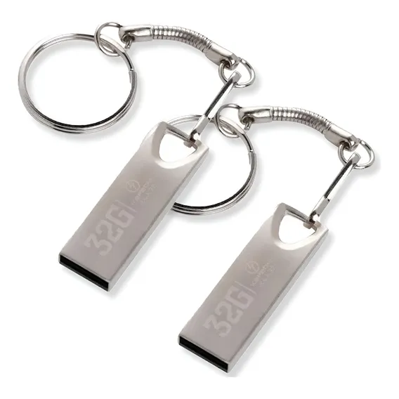 Kit 2 Pen Drive Pendrive Usb Chaveiro 32gb De Armazenamento Foto 1