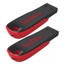 Kit 2 Pendrives Sandisk 128gb Para Notebook Cor Preto E Vermelho Lisa Foto mini 1