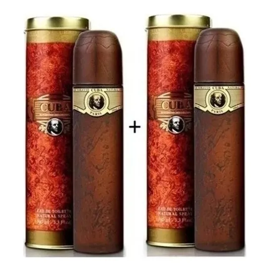 Kit 2 Perfumes Cuba Paris Importados 100ml Gold Foto 1