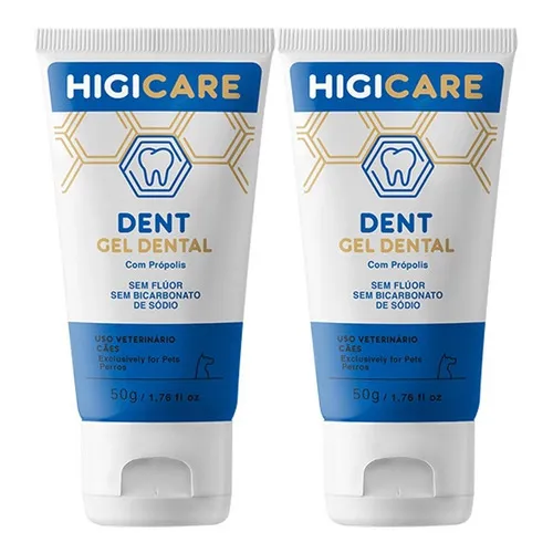 Kit 2 Pet Smack Higicare Dent 50g - Pasta De Dente Para C茫es Sabor Pr贸polis Foto 1