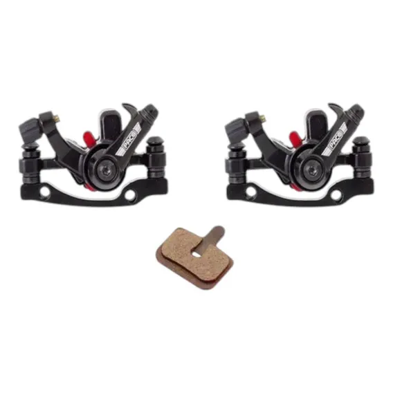 Kit 2 Pinças De Freios A Disco Mecânico Para Bicicleta 1 Par Foto 1
