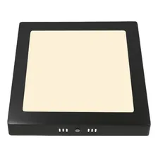 Kit 2 Plafon Led Preto Sobrepor 20x20 Bivolt Branco Quente 110v/220v Foto mini 4