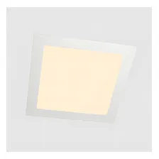 Kit 2 Plafons Led Embutir Quadrado 18w Branco Cor Led Branco Quente (3000k) 110v/220v Foto mini 2
