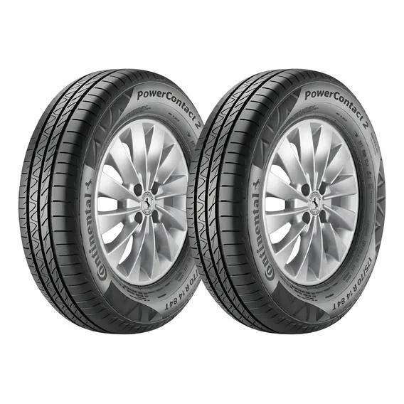 Kit 2 Pneu Continental Aro 14 Powercontact 2 175/65r14 82t Foto 1