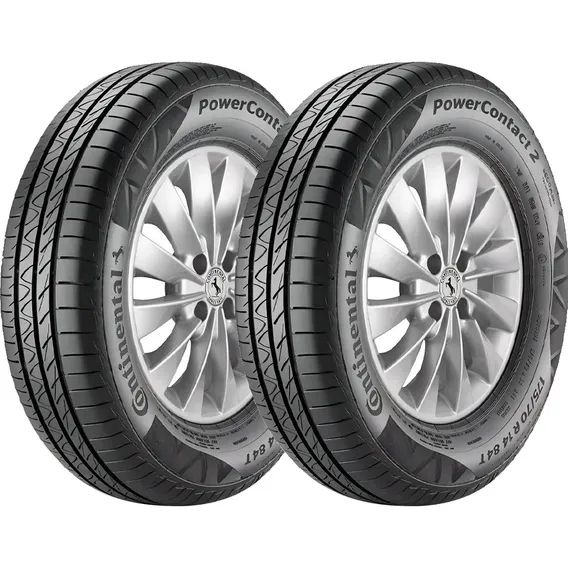 Kit 2 Pneus 175/65R15 PowerContact 2 Continental 84H Aro 15 Foto 1