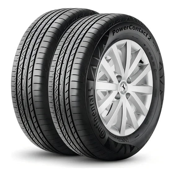 Kit 2 Pneus 195/55r16 Continental Powercontact 2 87h Foto 1