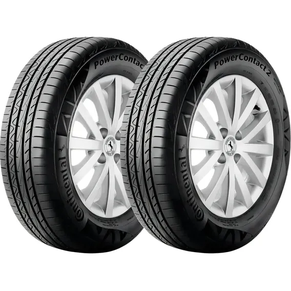 Kit 2 Pneus 205/55R16 Continental PowerContact 2 91V Aro 16 Foto 1