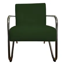 Kit 2 Poltrona Decorativa Bela Suede Verde Barbearia Foto mini 4
