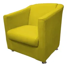 Kit 2 Poltrona Suede Amarelo Biane Foto mini  2