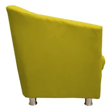 Kit 2 Poltrona Suede Amarelo Biane Foto mini  3