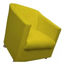 Kit 2 Poltrona Suede Amarelo Biane Foto mini 4