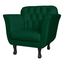 Kit 2 Poltronas Decorativa Dália Suede Verde Foto mini  2