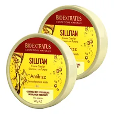 Kit 2 Pomada Anti-frizz Bio Extratus Creme Sillitan 40g Foto  mini 1